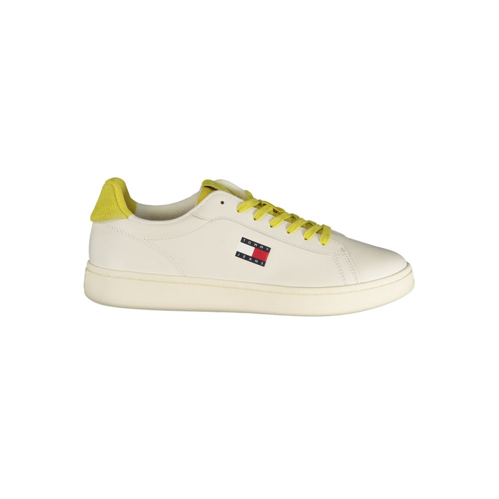 Bianco Polyurethane Men Sneaker