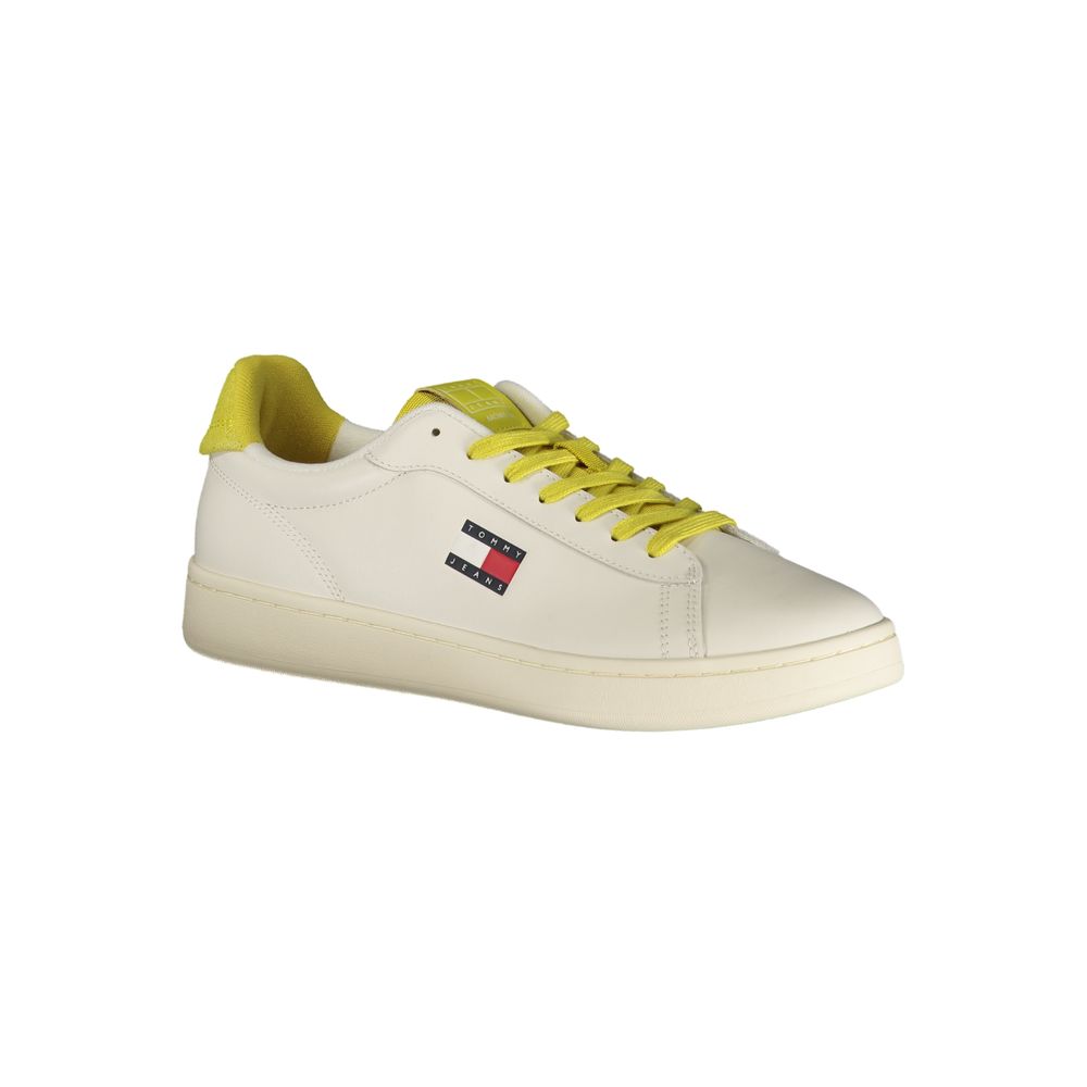 Bianco Polyurethane Men Sneaker