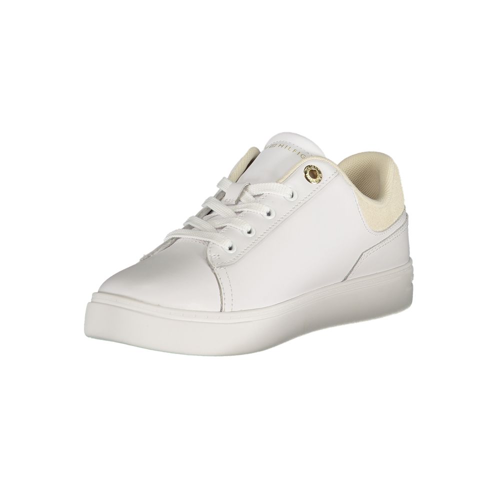Bianco Polyurethane Women Sneaker