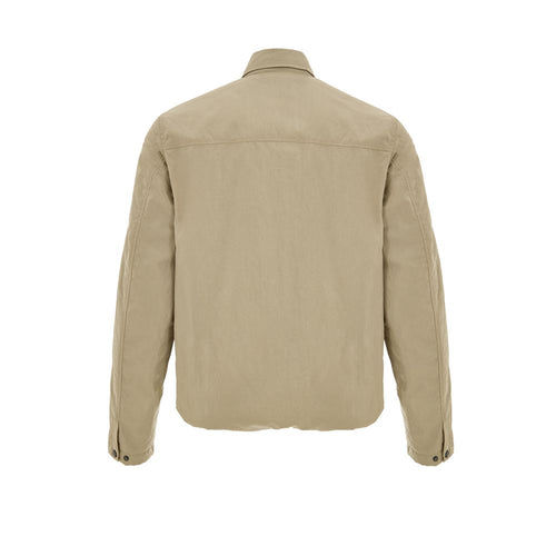 Beige Polyester Coat