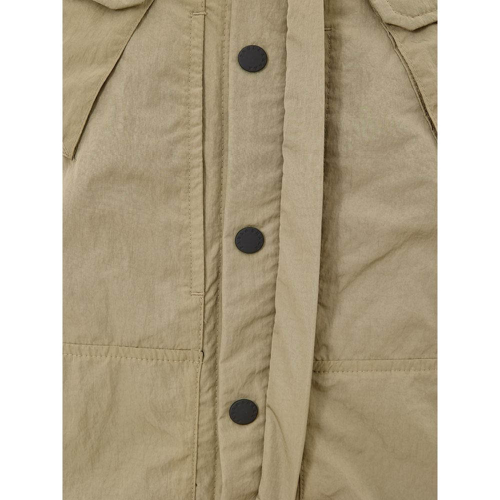 Beige Polyester Coat