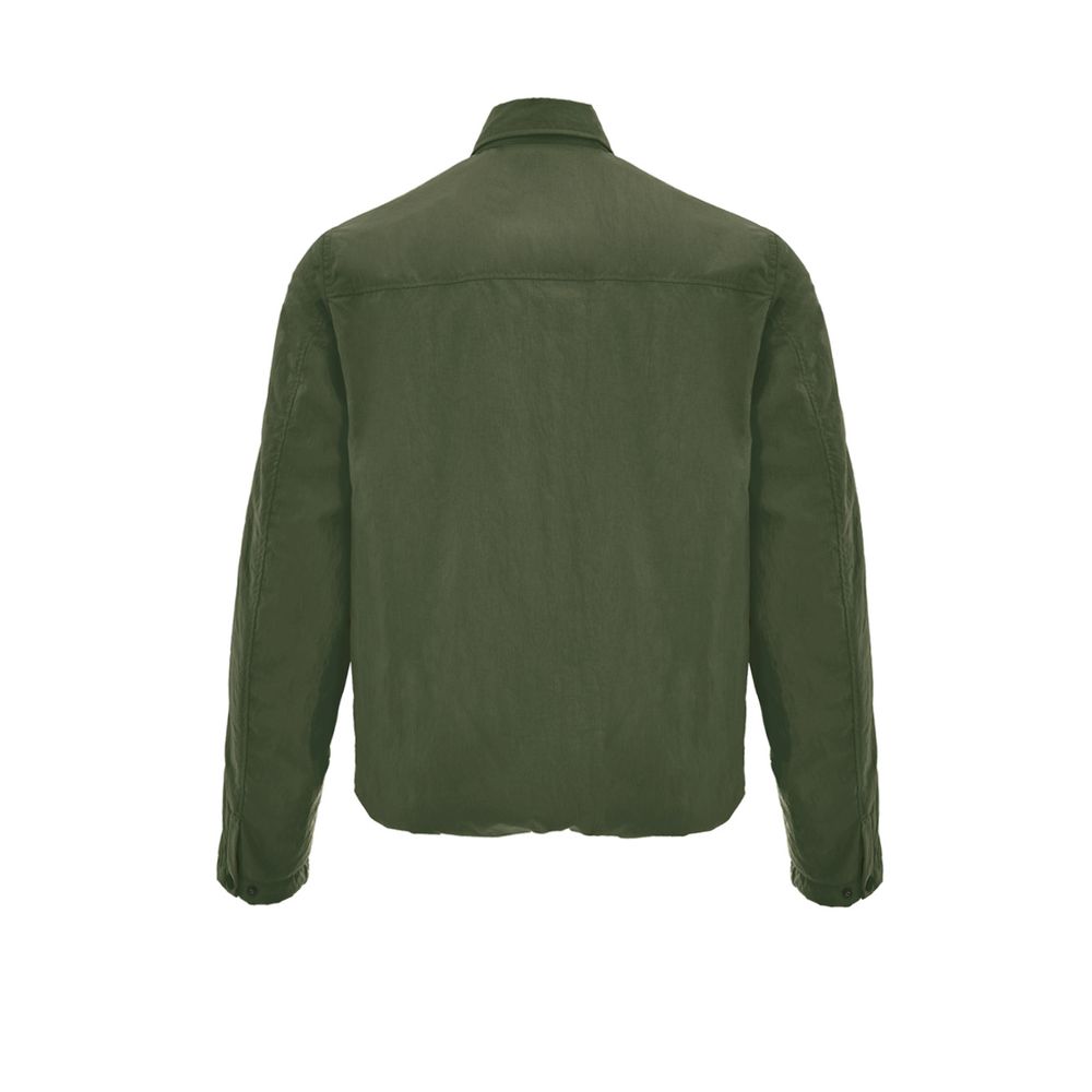 Green Polyester Coat