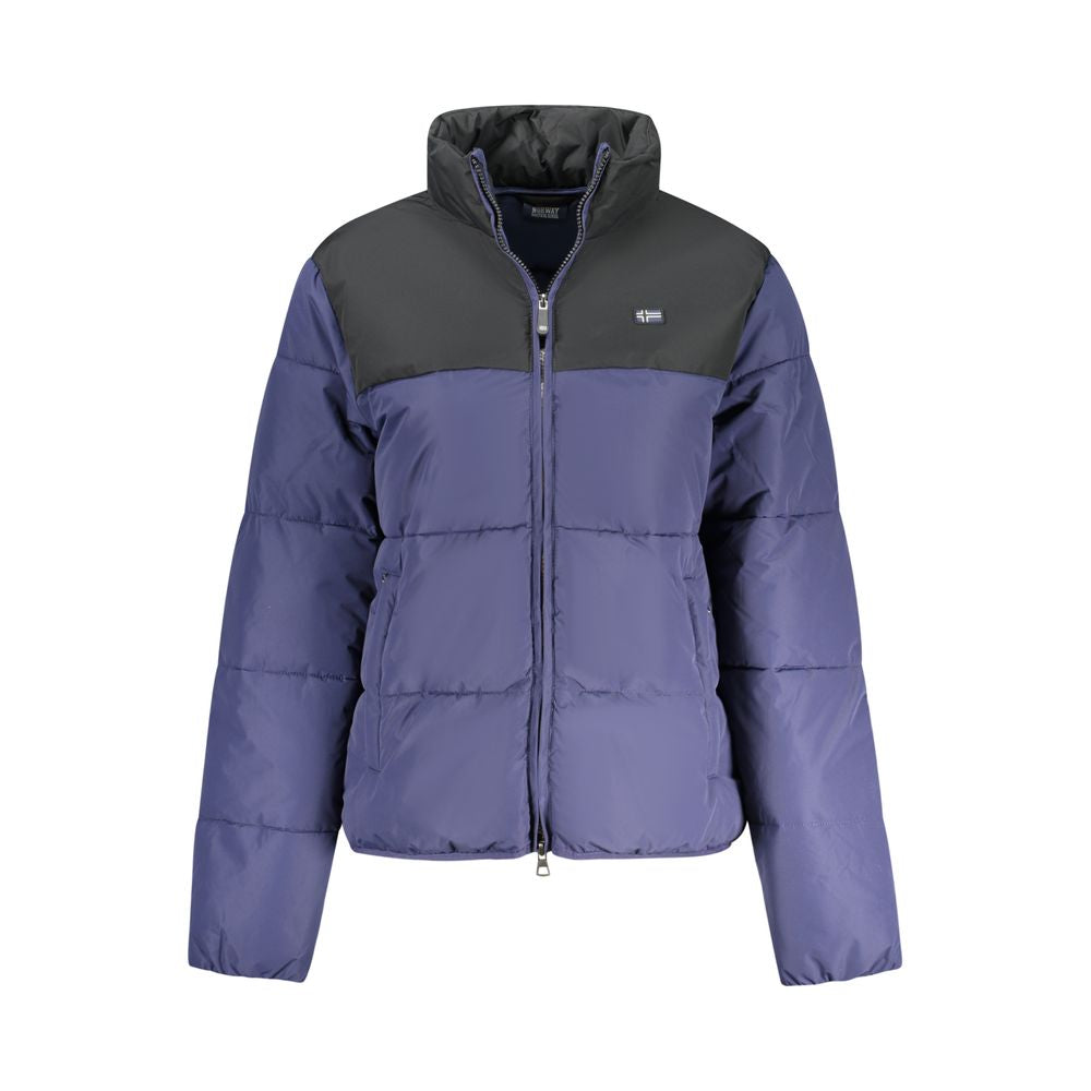 Blu Polyester Women Jacket