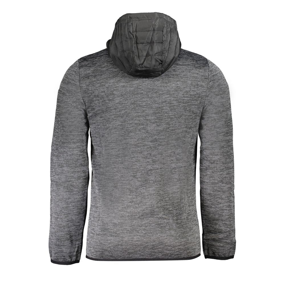Grigio Polyester Men Jacket