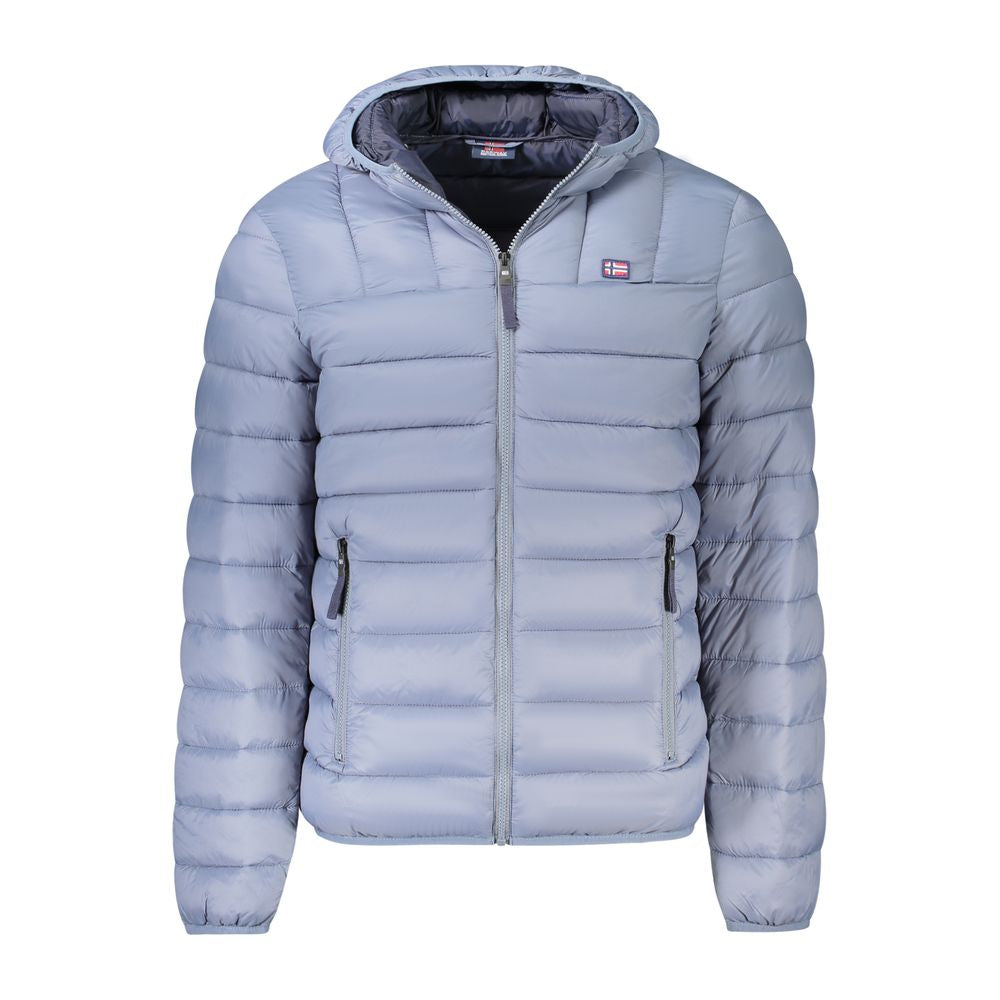 Gray Polyamide Men Jacket