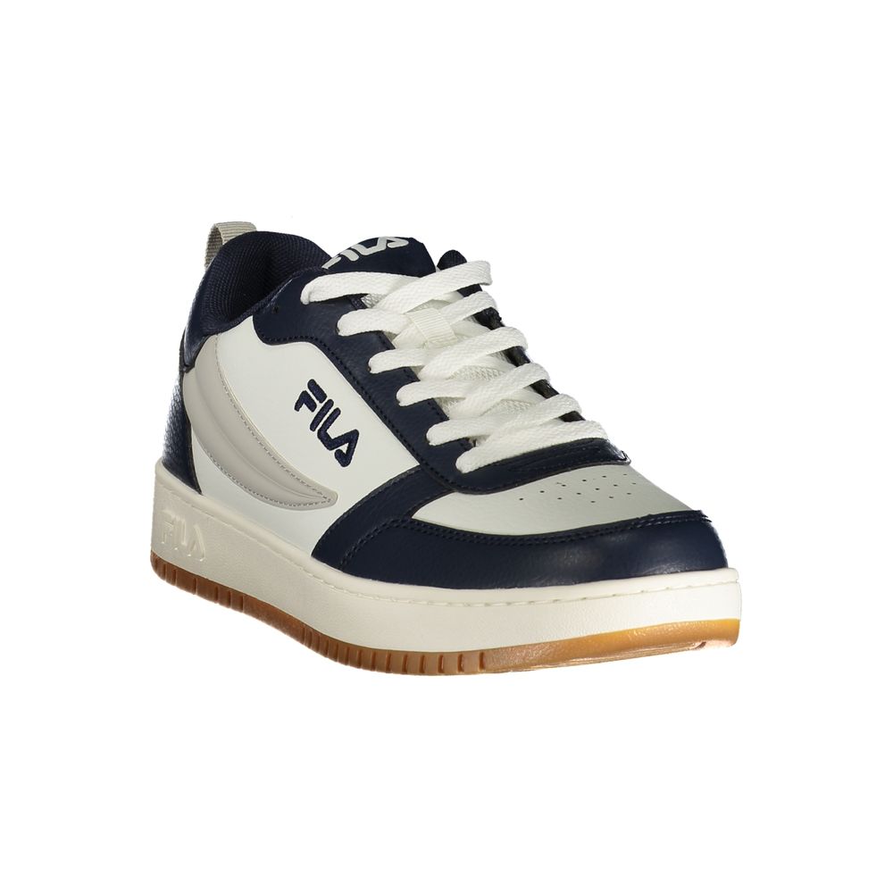 Blue Polyurethane Men Sneaker
