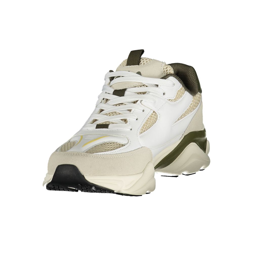 Bianco Polyester Mens Sneaker
