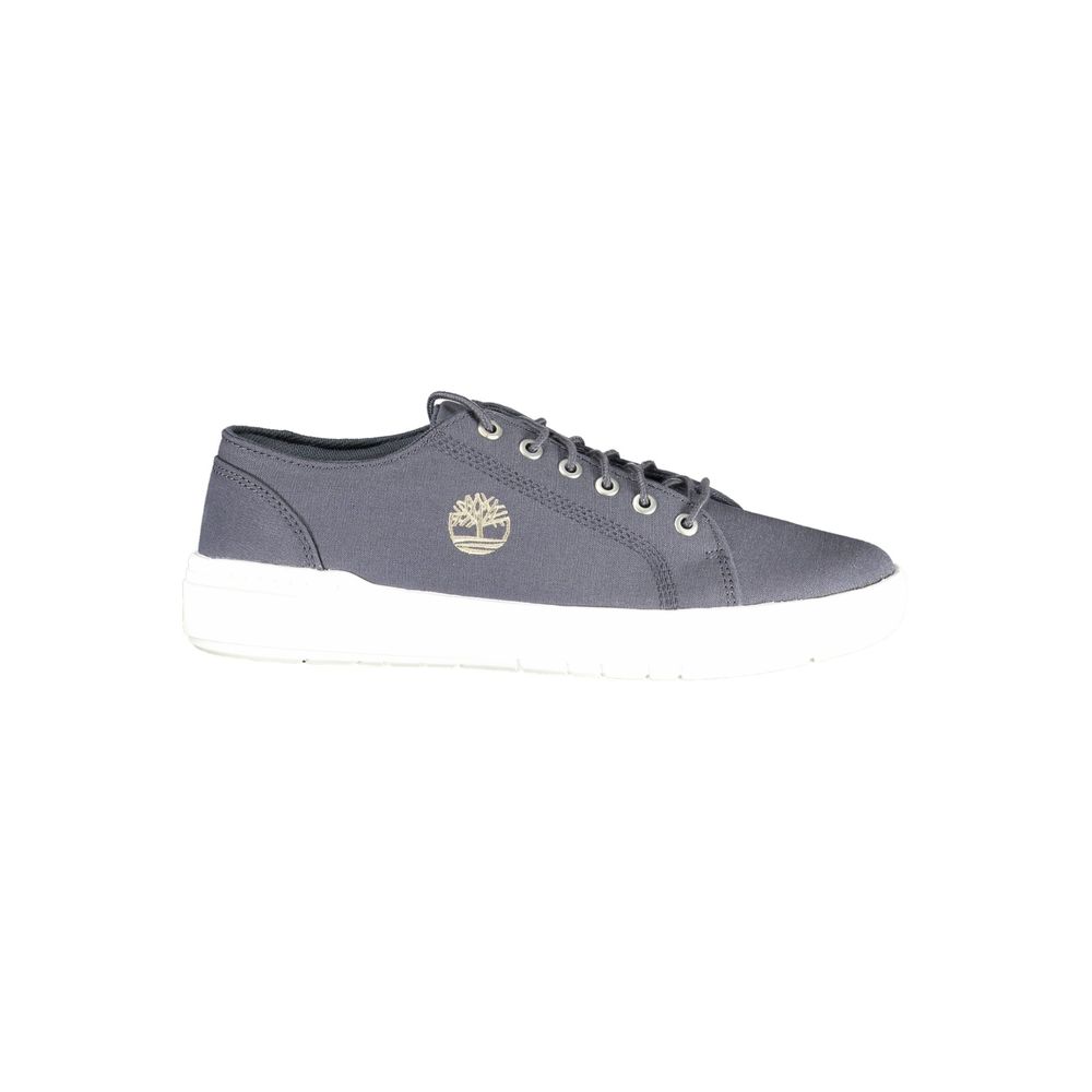 Blue Polyester Men Sneaker