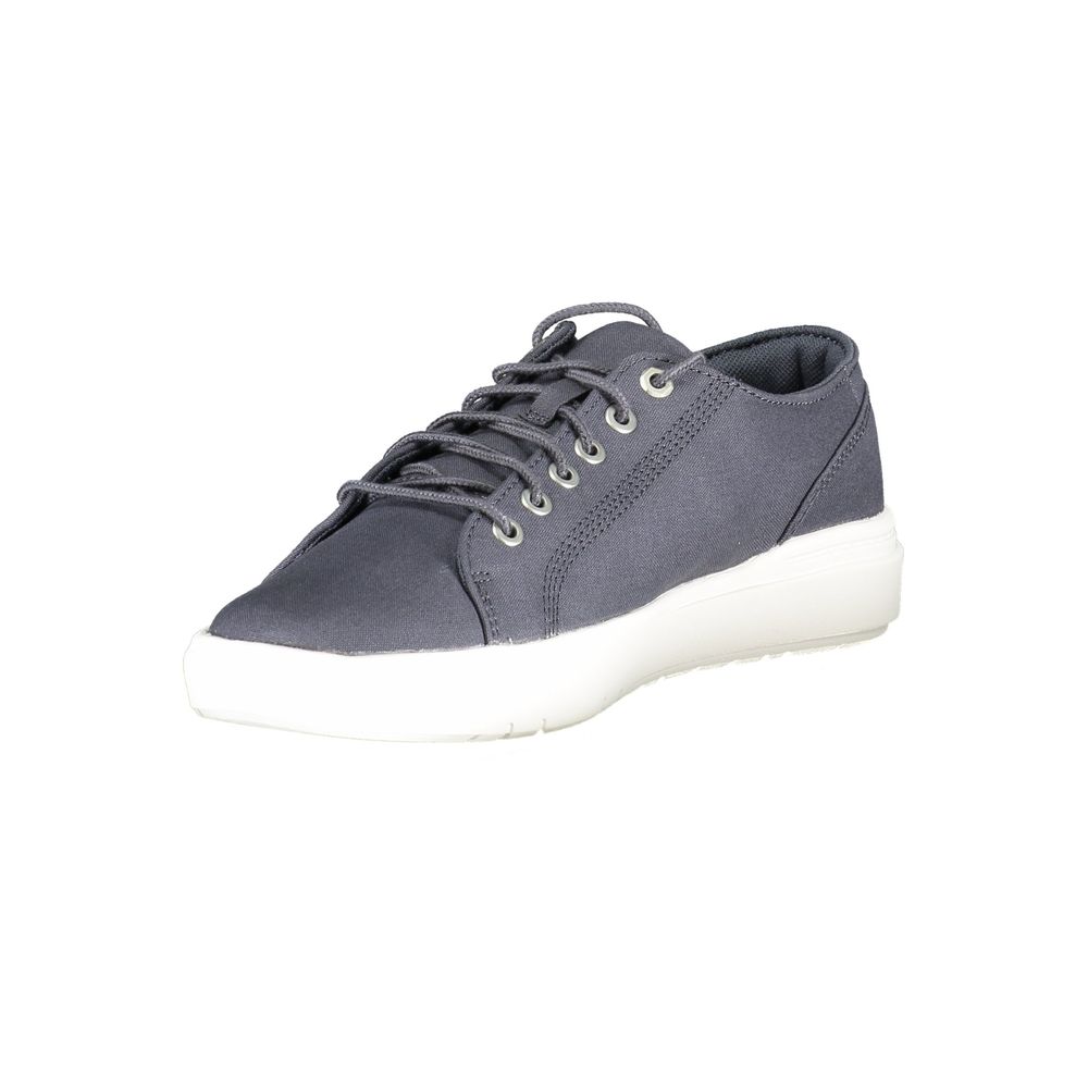 Blue Polyester Men Sneaker