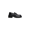 Black Leather Platform Pumps