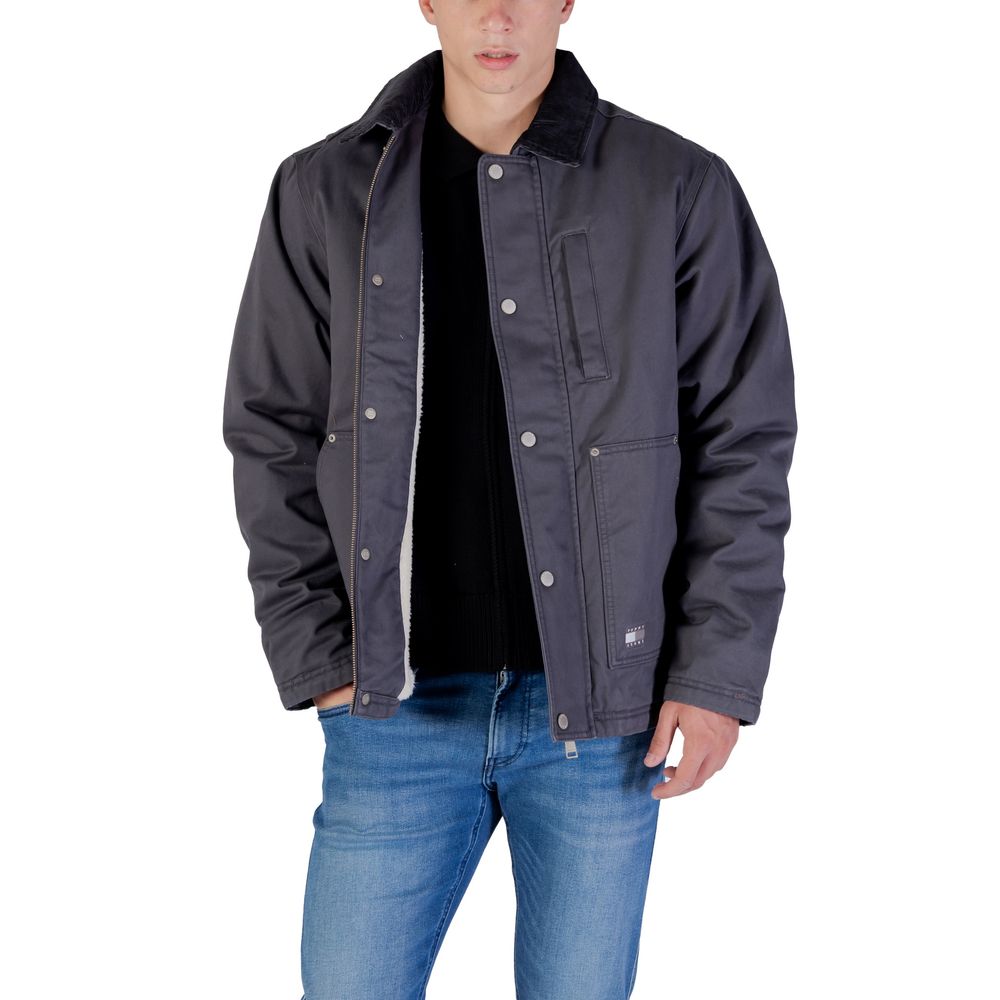 Gray Recycled Cotton Denim Jacket