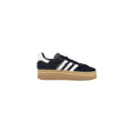 Black Leather Platform Sneakers