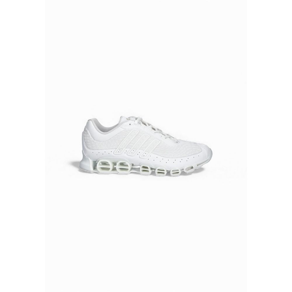 White Synthetic Athletic Sneakers