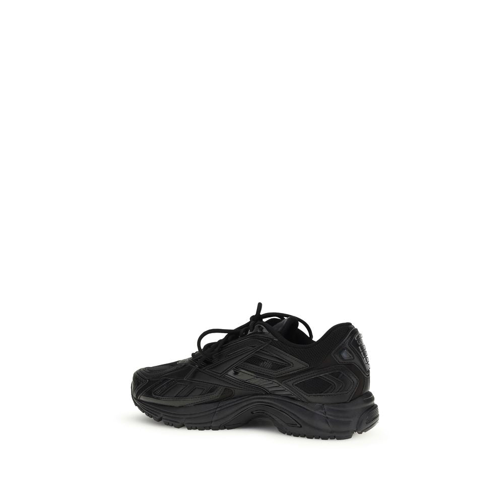 Black Polyethylene Athletic Sneakers