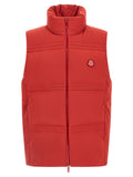 Red Polyamide Sleeveless Jacket
