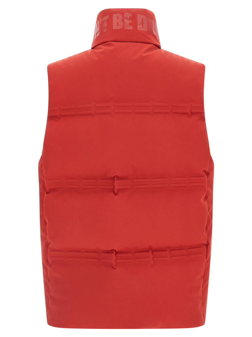 Red Polyamide Sleeveless Jacket