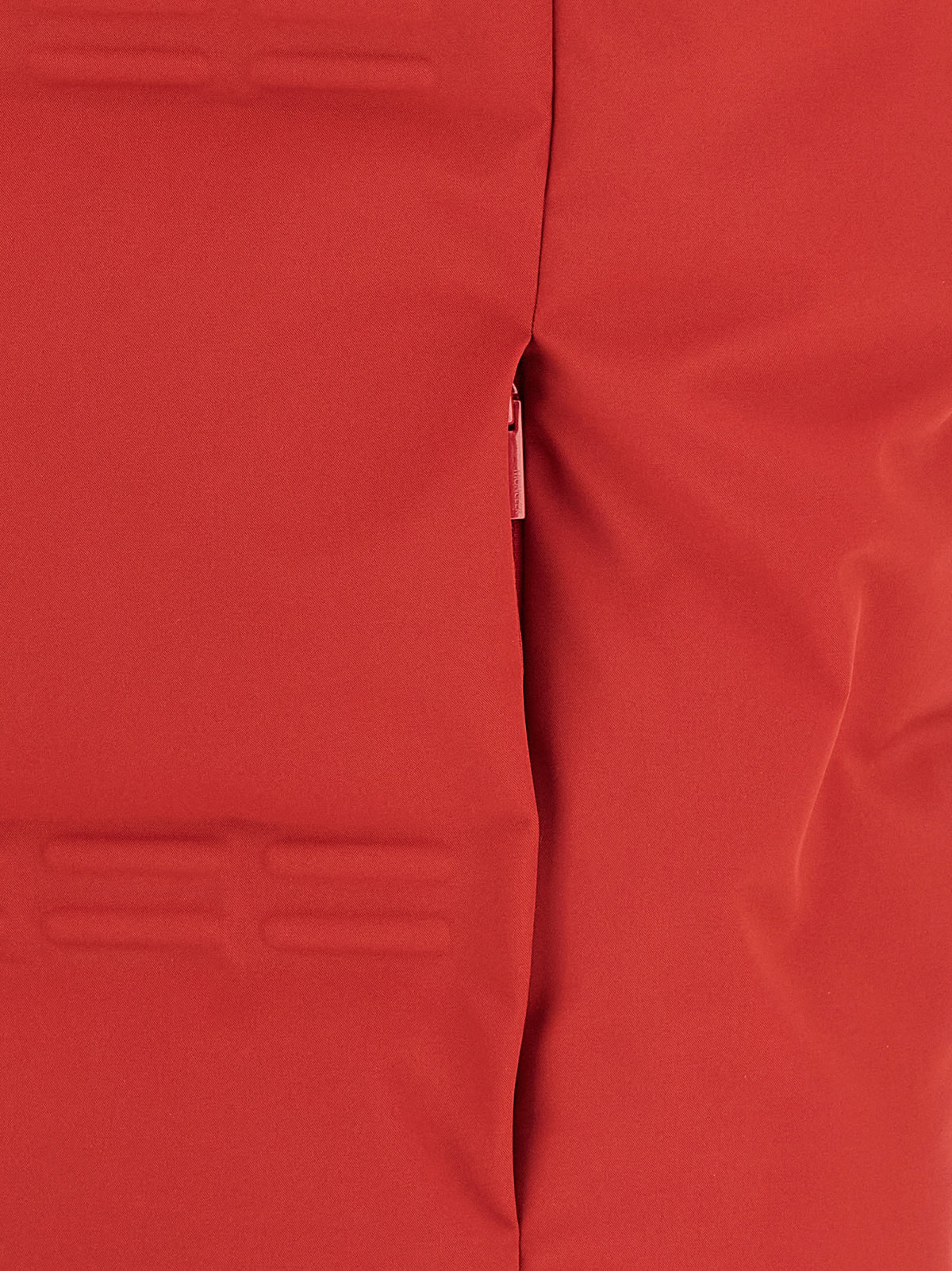 Red Polyamide Sleeveless Jacket