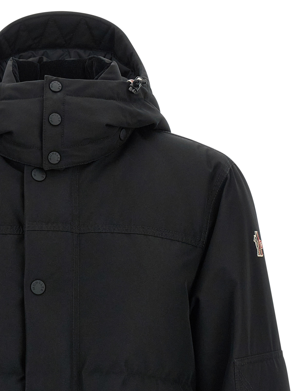 Black Polyester Shell Jacket