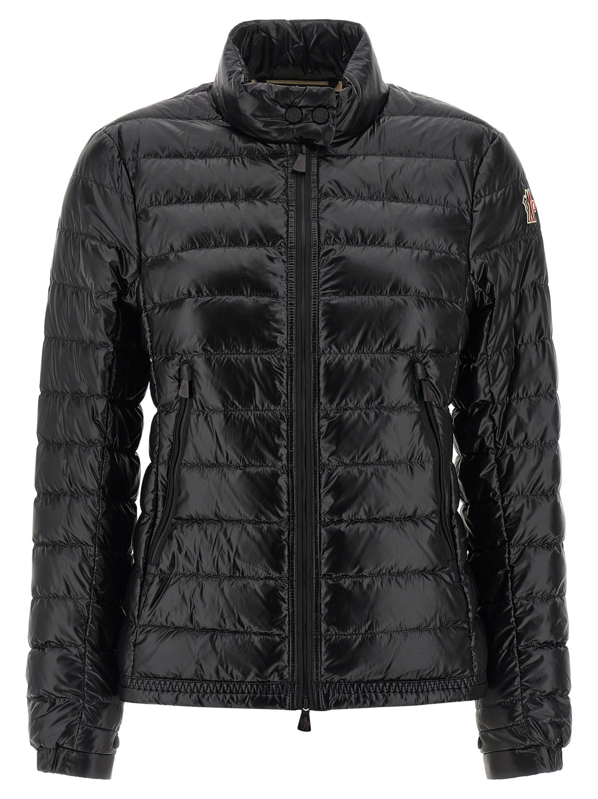 Black Polyamide Full-Length Jacket