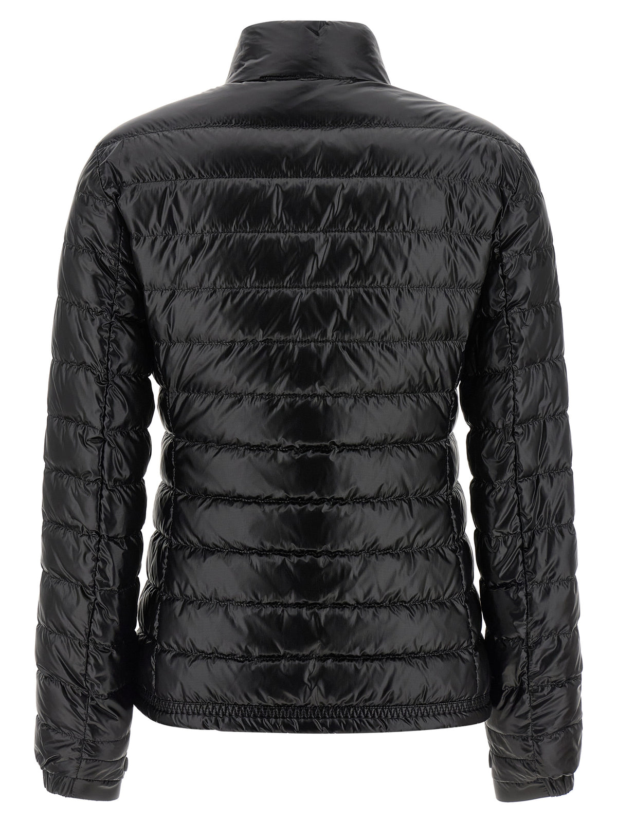 Black Polyamide Full-Length Jacket