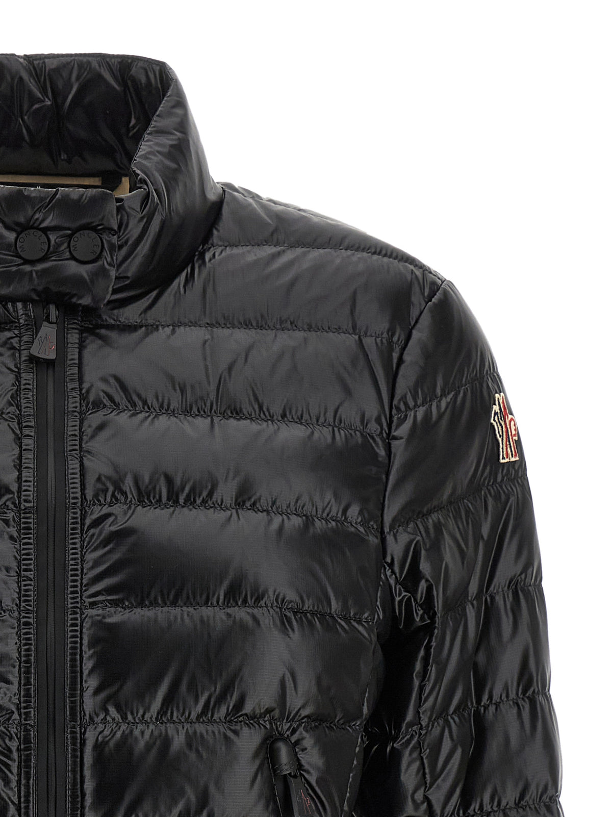Black Polyamide Full-Length Jacket