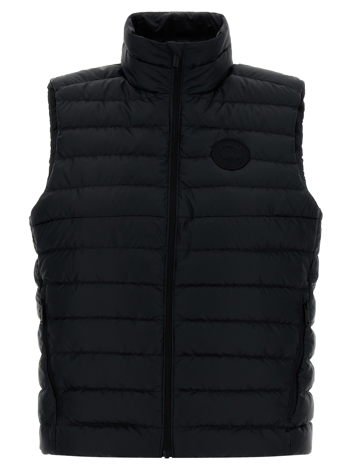Black Polyamide Sleeveless Jacket