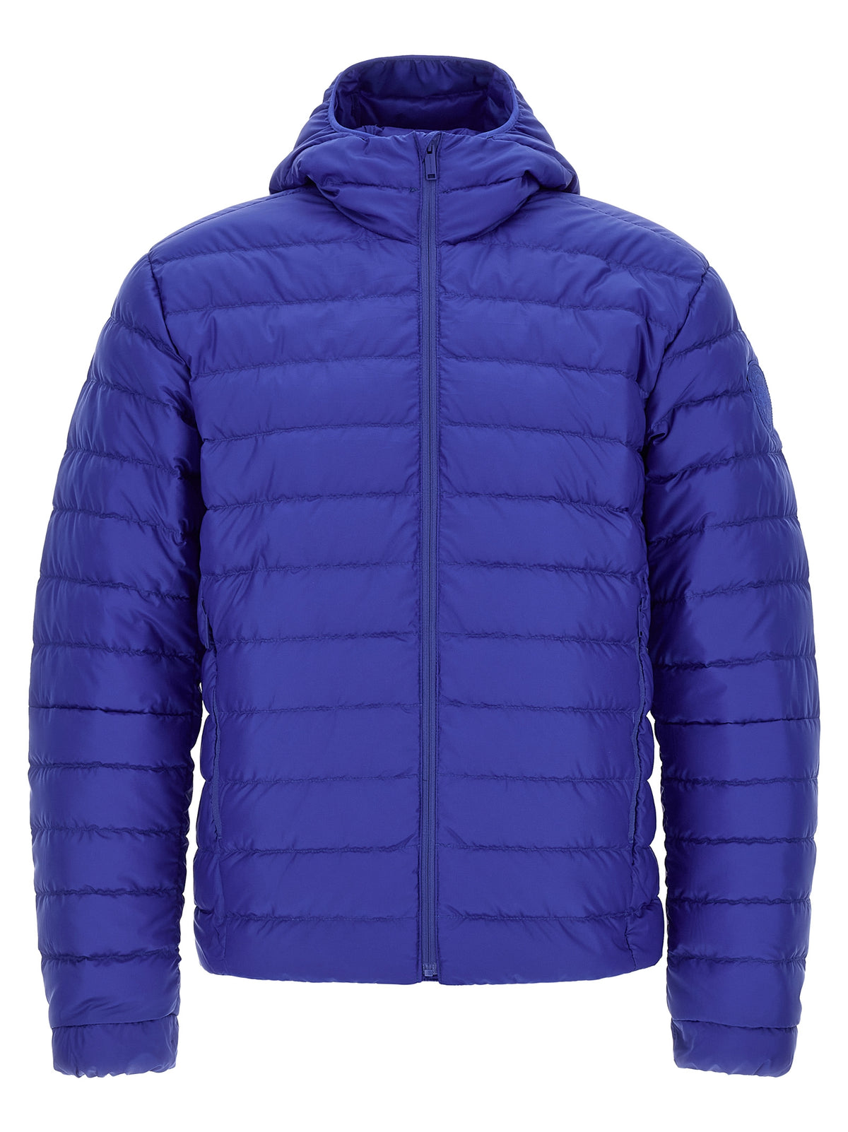 Blue Polyamide Full-Length Jacket