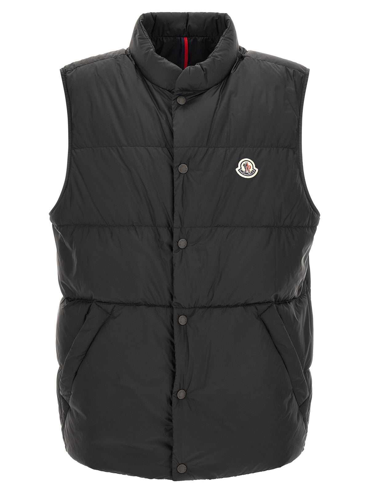 Black Polyamide Sleeveless Jacket