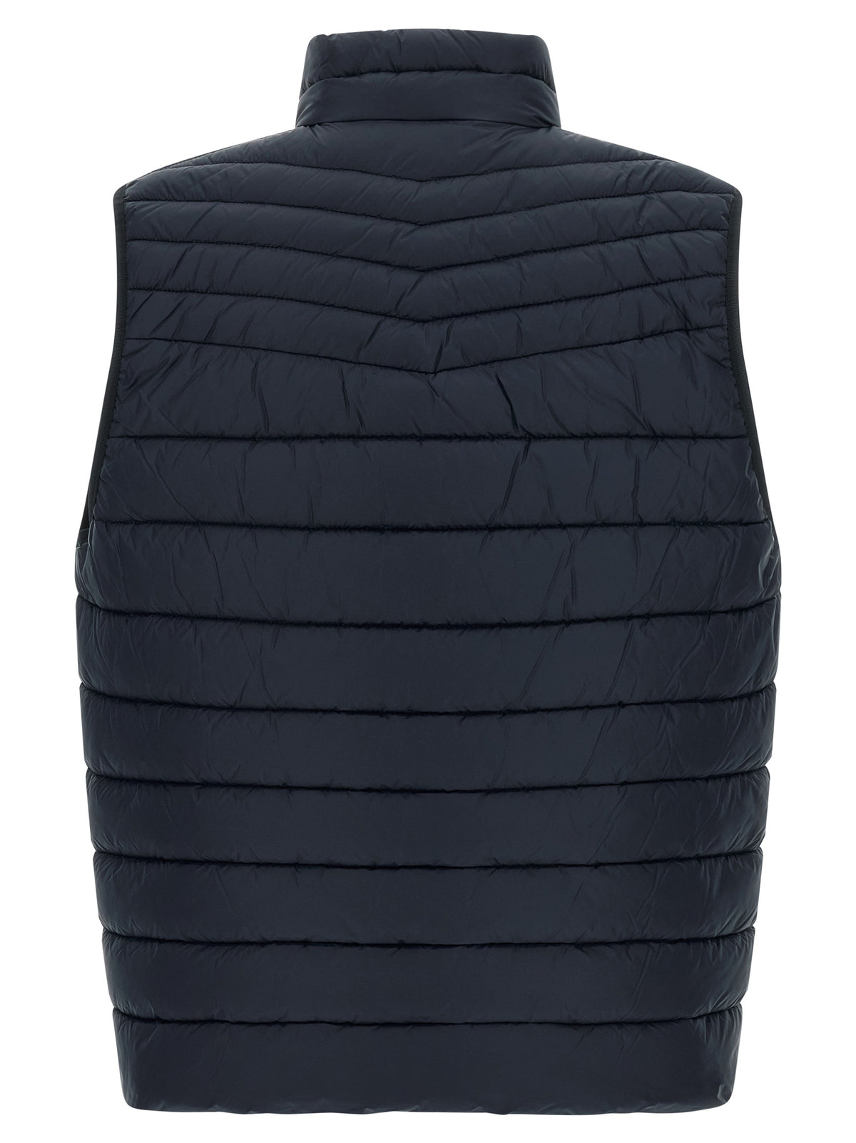 Blue Recycled Polyamide Sleeveless Jacket