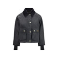 Black Cotton Full-Length Jacket