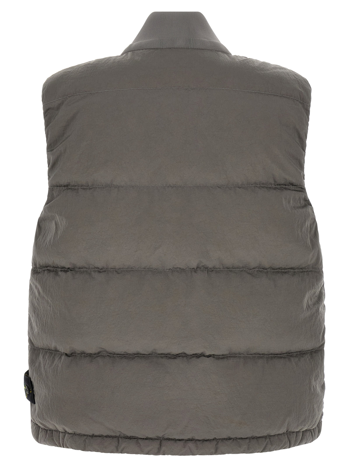 Gray Polyamide Sleeveless Jacket