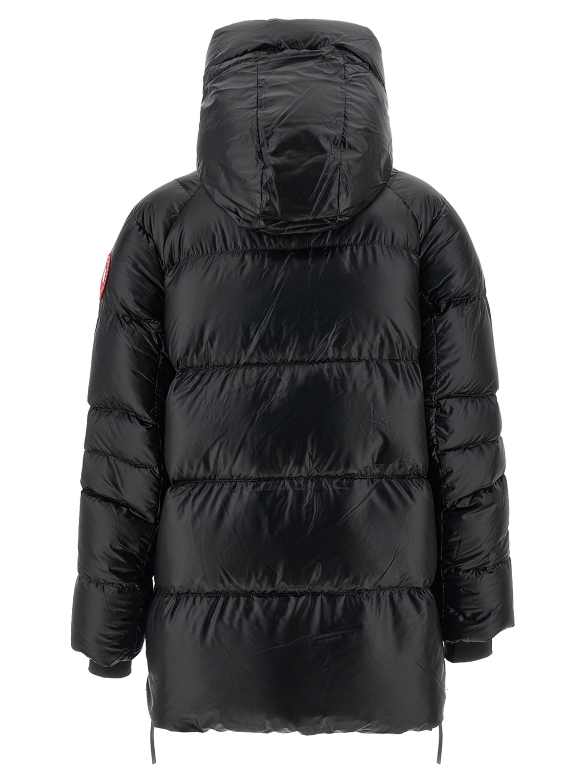 Black Polyamide Full-Length Jacket