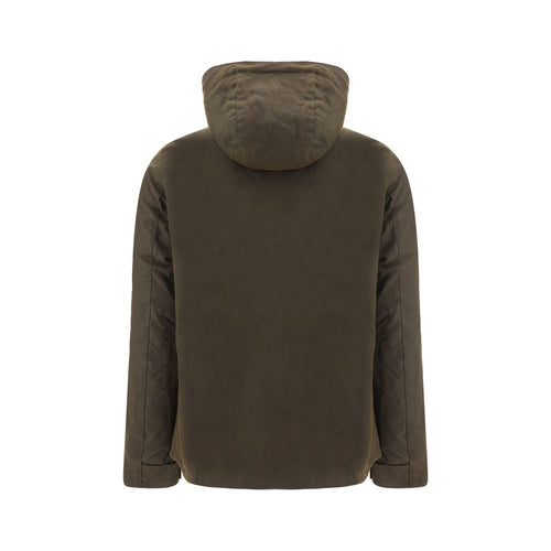 Bicolor Cotton Shell Jacket