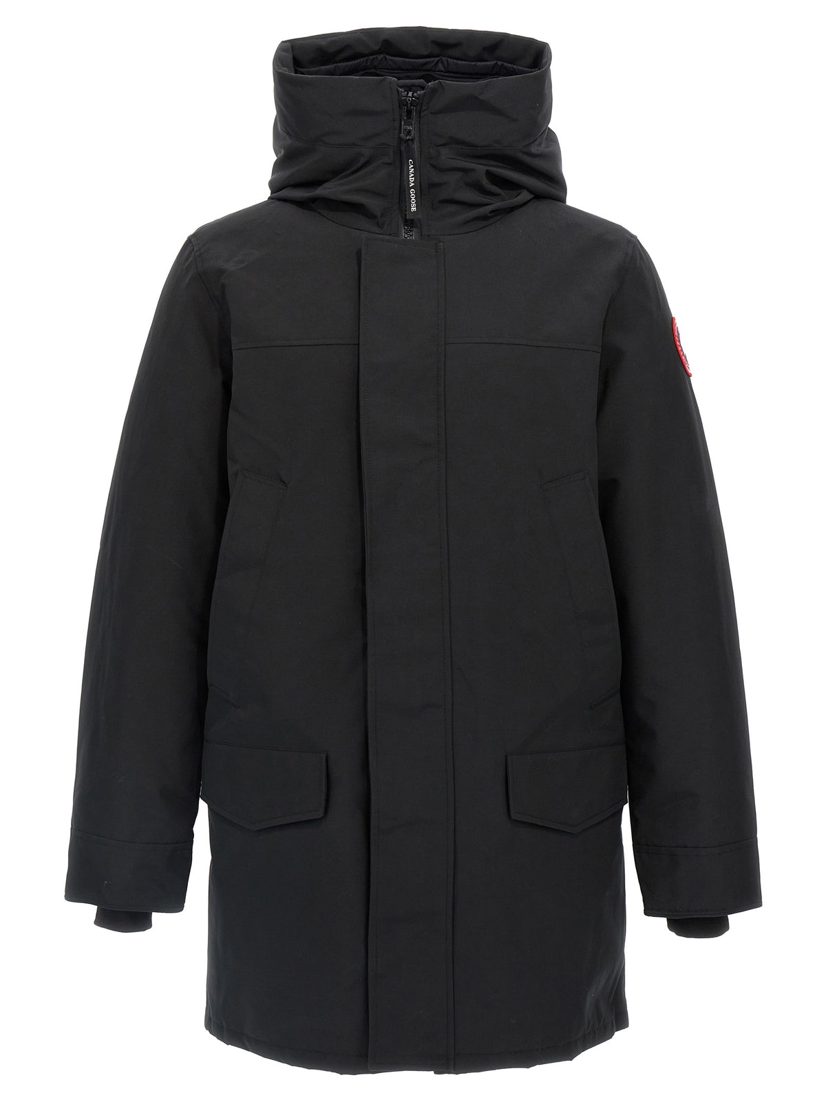 Black Polyester Parka