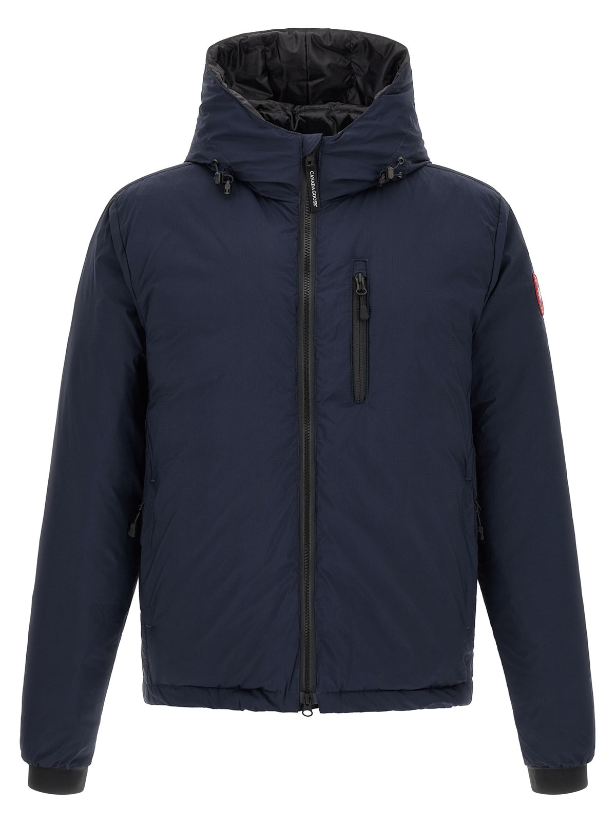 Blue Polyamide Full-Length Jacket
