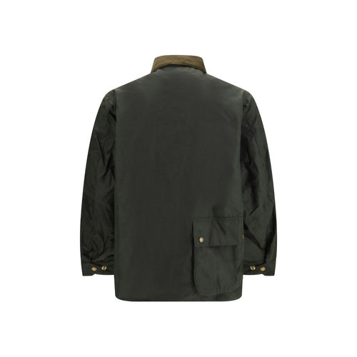 Bicolor Cotton Full-Length Jacket