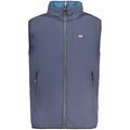 Blue Polyester Men's Vest