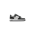 Black And White Leather Low Top Sneakers