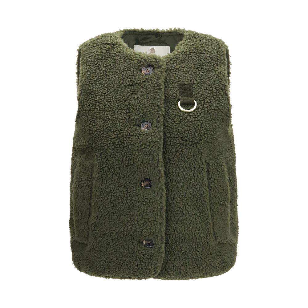 Bicolor Polyester Sleeveless Jacket