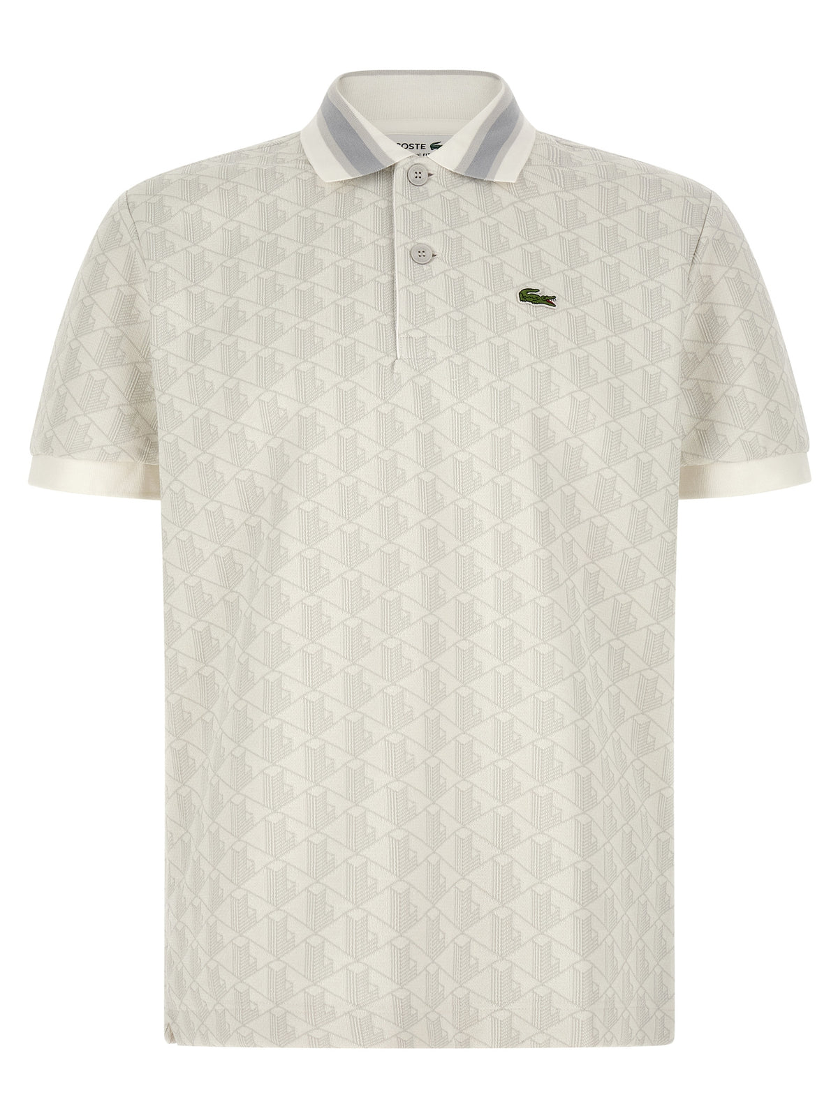 White Polyester Polo Shirt