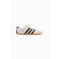 Black And White Suede Leather Athletic Sneakers