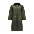 Bicolor Polyester Full-Length Jacket