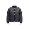 Black Polyester Bomber