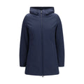 Blue Polyester Parka