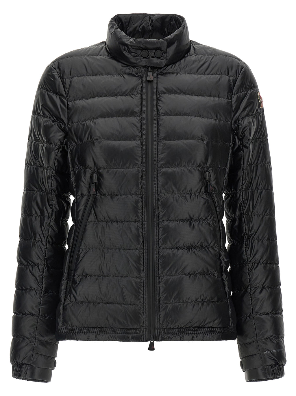 Black Polyamide Full-Length Jacket