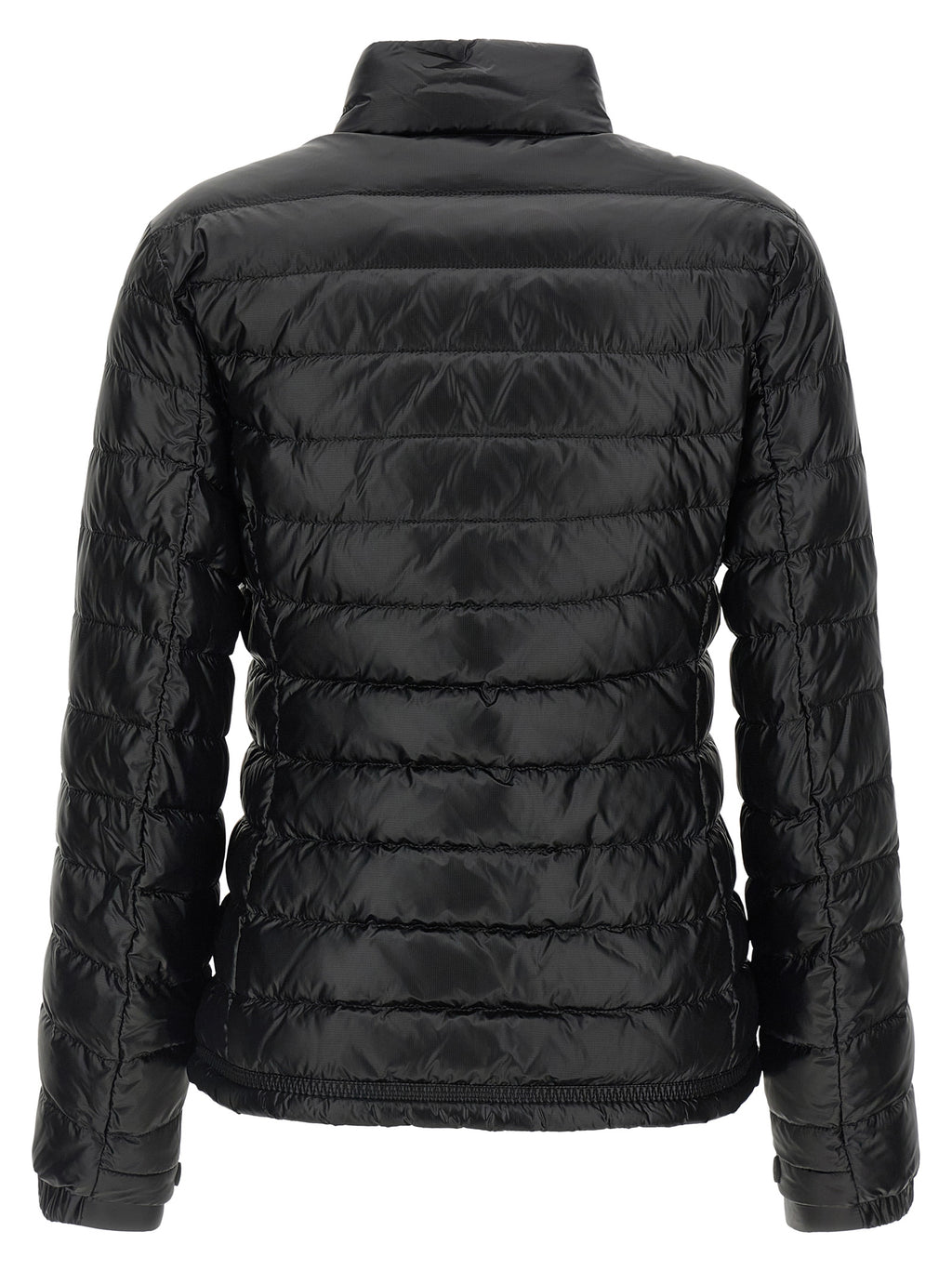 Black Polyamide Full-Length Jacket