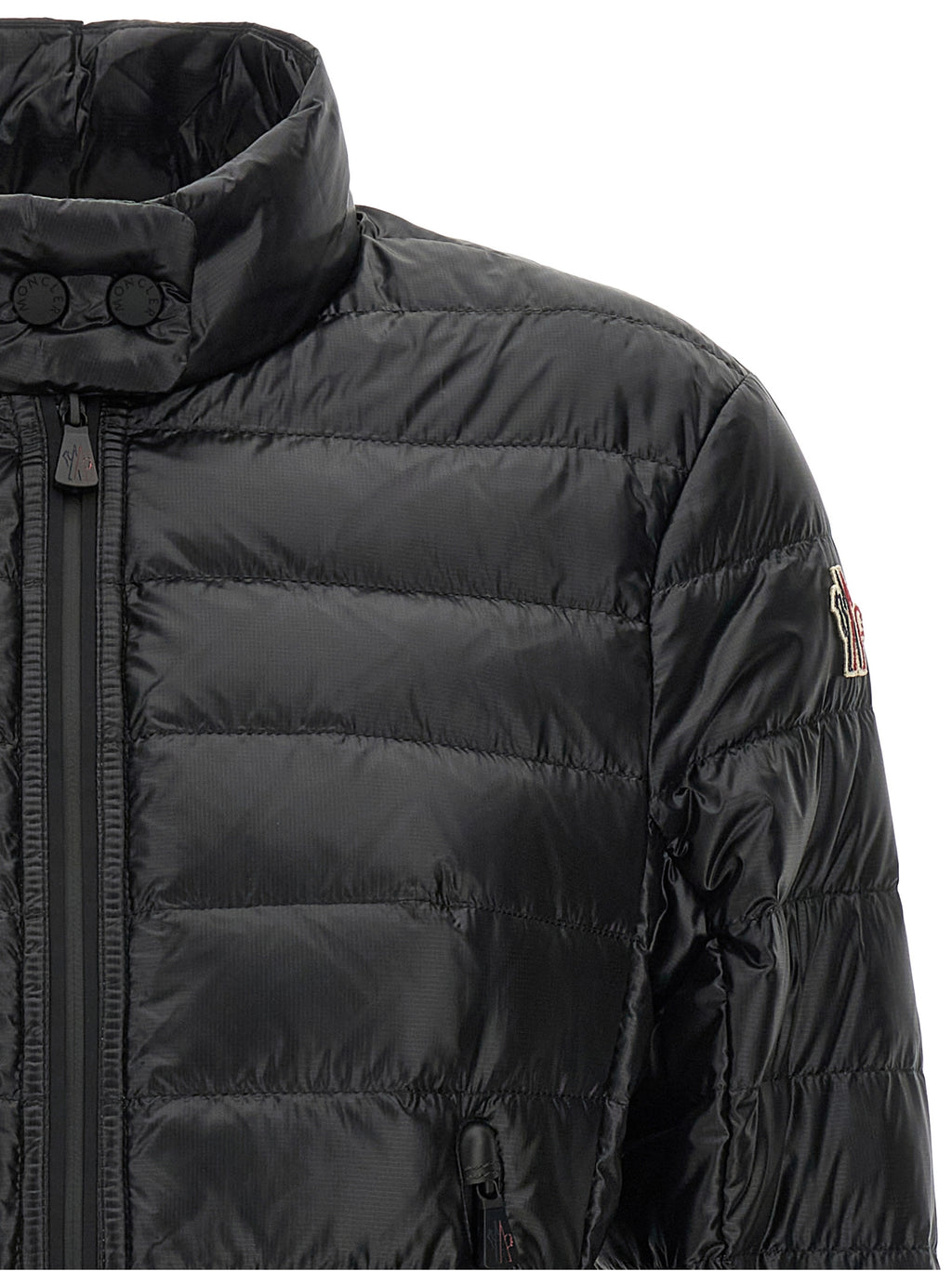 Black Polyamide Full-Length Jacket