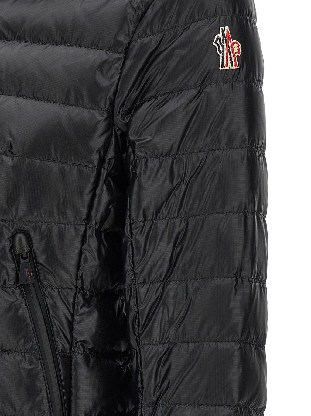 Black Polyamide Full-Length Jacket