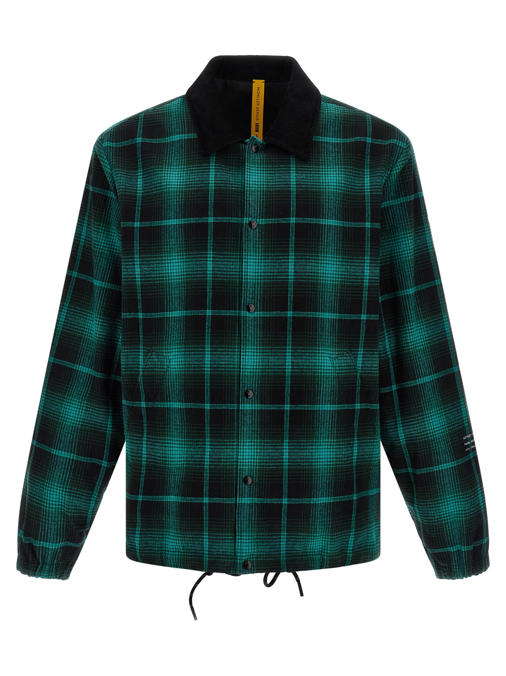 Bicolor Cotton Full-Length Jacket
