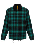 Bicolor Cotton Full-Length Jacket